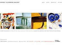 Tablet Screenshot of mannysilvermangallery.com